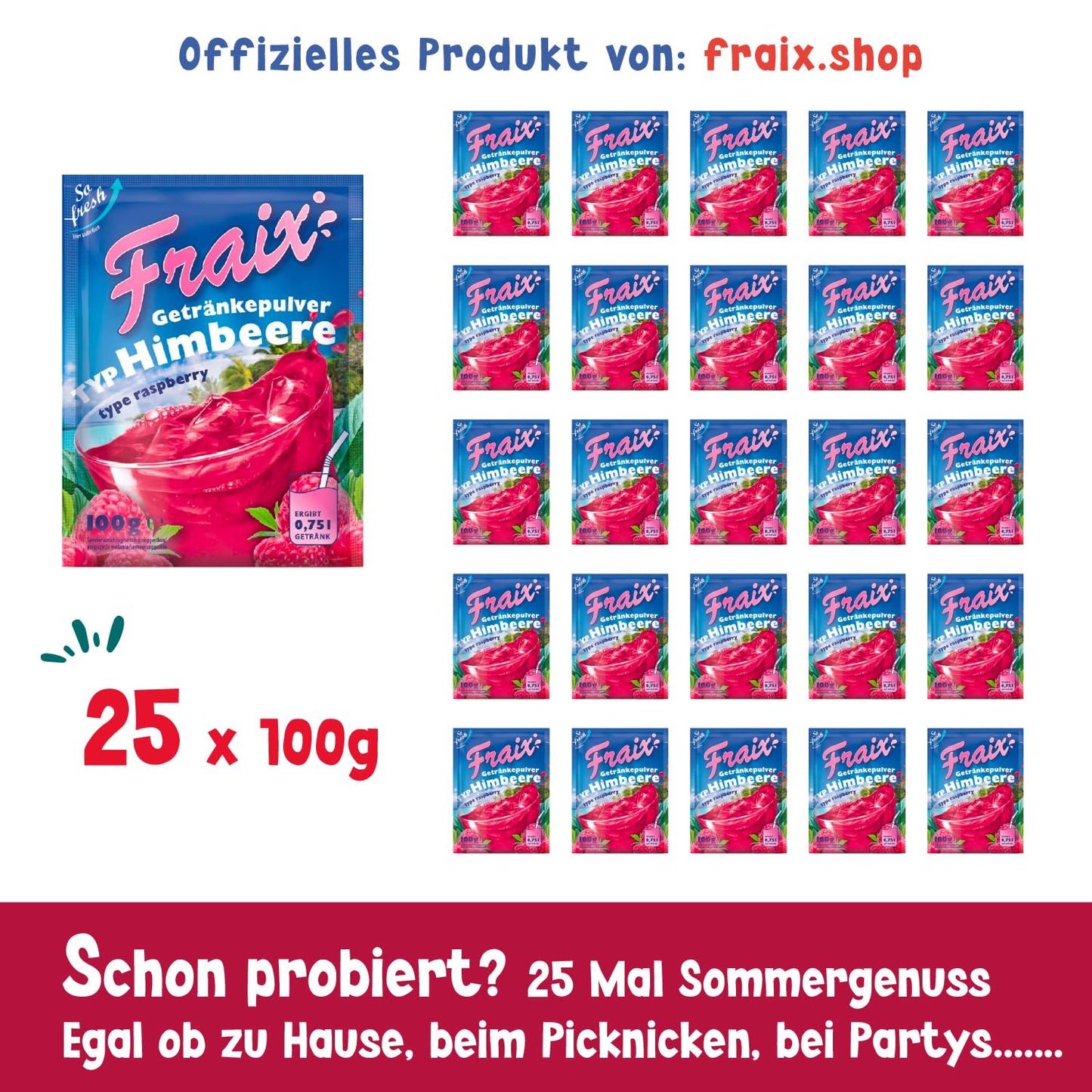 FRAIX Himbeere 25 x 100g