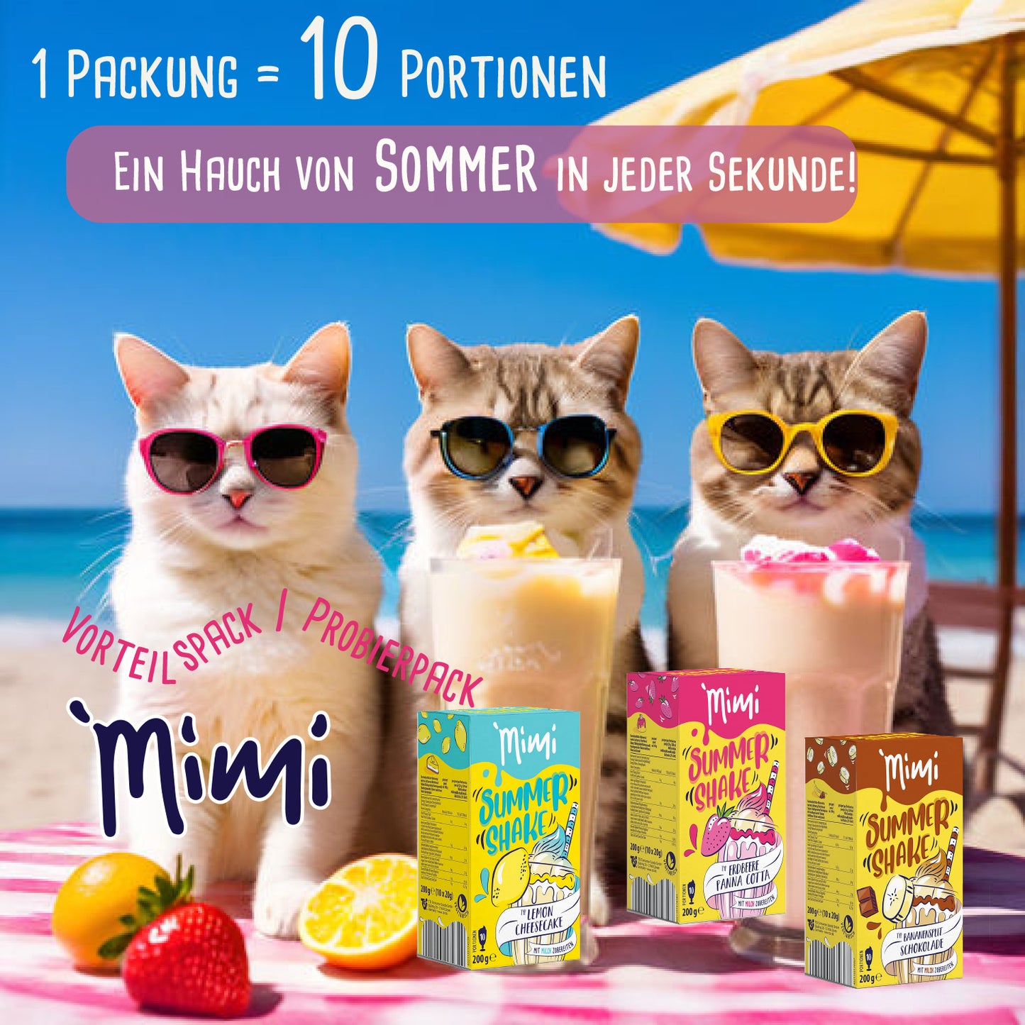 WINTER SPECIAL: MIMI Milchmix & Sommer Shake - 2 Stück pro Sorte - Probierpack