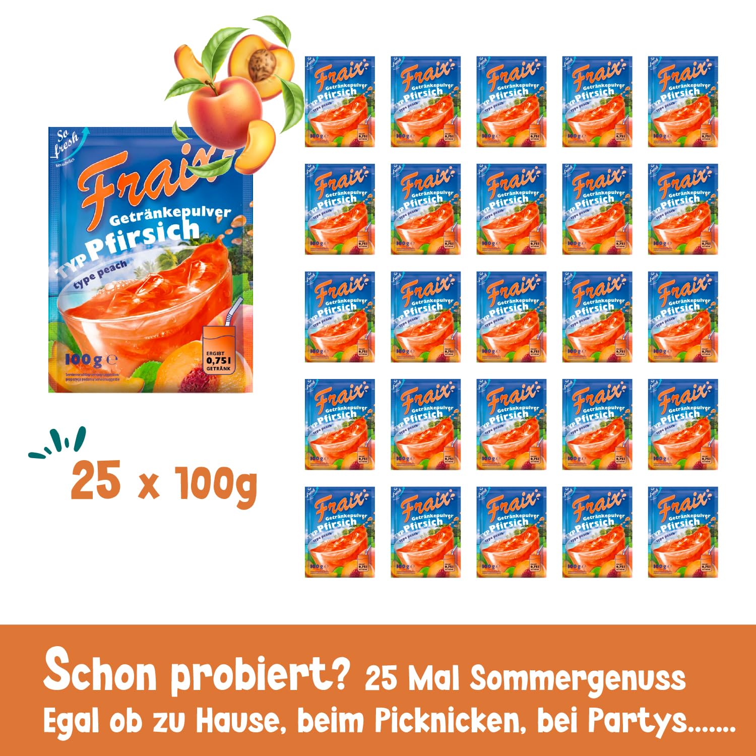 FRAIX Pirsich 25 x 100g