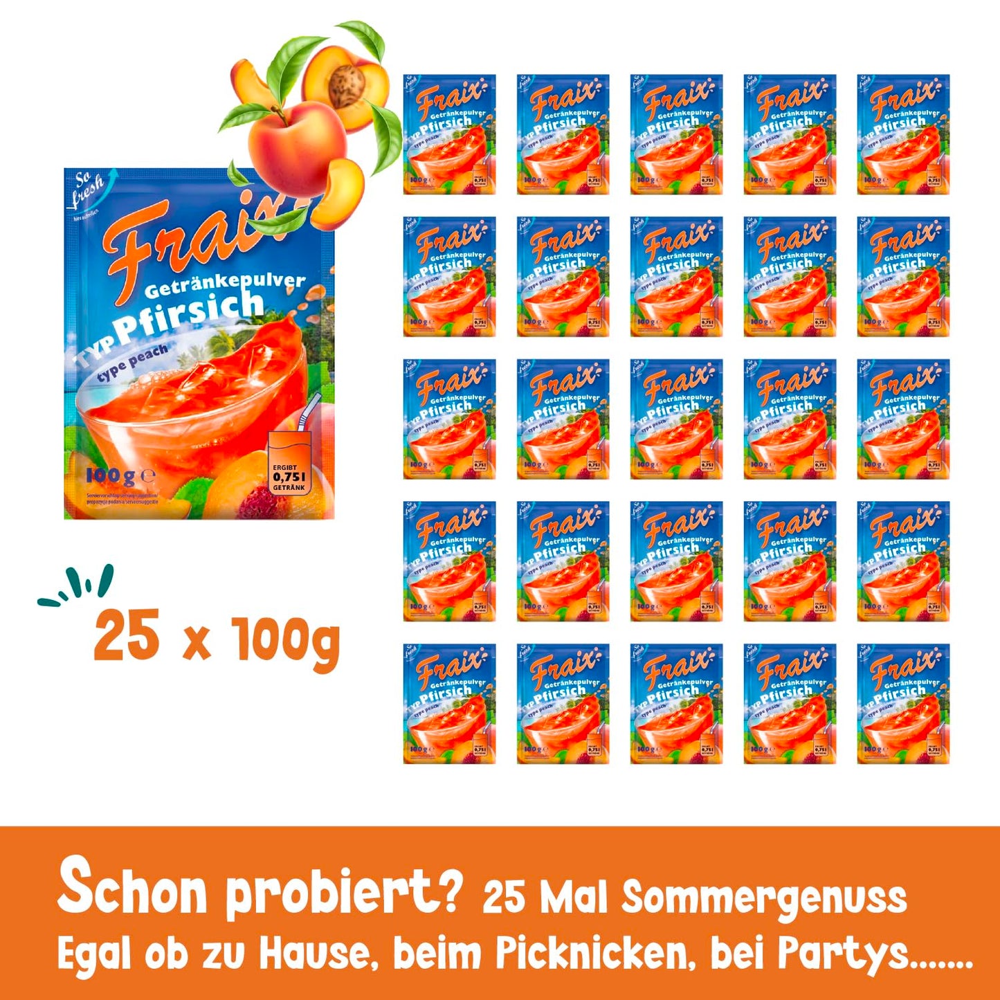 FRAIX Pirsich 25 x 100g